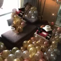 网红生日派对装饰气球结婚 婚礼婚房布置用品浪漫氦组合气球装饰