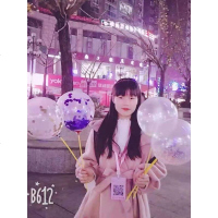 魔力泡沫气球亮片儿童卡通微商引流加粉扫码神器地推活动小礼品物