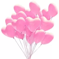 求婚生日派对结婚心形气球表白爱心心型气球装饰加厚婚礼拱气球