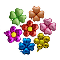 四叶草铝膜气球拱装饰结婚铝箔开业庆典派对生日装饰心形气球