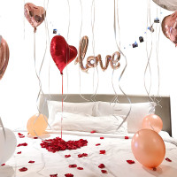 结婚房装饰气球生日惊喜创意求婚七夕情人节房间浪漫布置表白神器