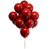 马卡龙红色气球结婚庆生日网红婚房装饰婚礼新房场景布置用品大全