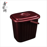 唐宏坊 塑料茶桶茶渣桶 茶盘茶道零配件 茶具垃圾桶茶水桶六君子 款式四 方桶