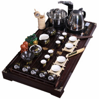 唐宏坊茶香四溢茶具套装 整套茶具 电热炉茶具套装 茶具 黑诗 整套功夫茶具套装 陶瓷茶具茶盘