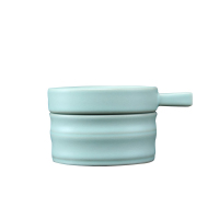 唐宏坊 汝窑茶漏创意过滤网滤茶器茶滤茶托青瓷功夫茶具配件茶道日式茶隔 款式四