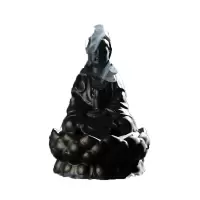 唐宏坊 陶瓷大号佛堂佛教佛具用品佛前摆件薰香炉创意香道古铜釉仿古香炉 五蕴皆空古熏炉款式四