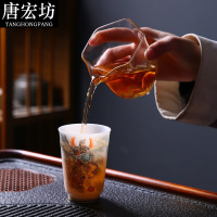 唐宏坊 冰种玉瓷茶杯斗战胜佛大号主白瓷主人杯单杯喝茶杯品茗杯家用水杯