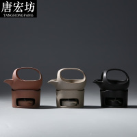 唐宏坊 日式陶瓷烘茶器茶室雅器焙茶提香器粗陶蜡烛加热功夫茶具茶道配件