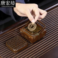 唐宏坊 镂空仿古紫铜家用分离式室内盘香炉熏香炉沉香薰炉檀香炉礼盒
