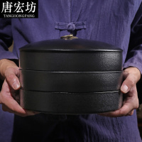 唐宏坊 陶瓷茶叶罐大号存茶密封罐普洱茶饼罐茶叶包装收纳盒家用存防潮