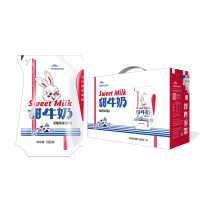 新疆天润网红甜牛奶奶糖风味调制乳200gx12袋整箱