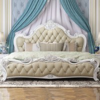 公主床欧式床实木床大床欧式成套家具婚床1.8米床主卧新款床双人