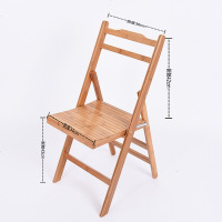新品 新款中式单个实木楠竹折叠凳子便携式用实木马扎户外钓鱼椅小板凳小凳子方凳实木折叠凳