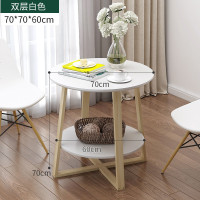 北欧茶几简约现代小户型客厅双层桌子创意沙发边几卧室阳台小圆桌