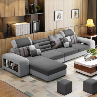 布艺沙发小户型客厅现代简约 北欧极简新款科技布沙发组合网红款