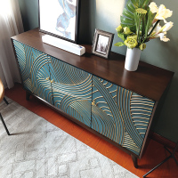 美式鞋柜实木客厅进玄关柜轻奢餐边柜现代收纳储物装饰斗柜靠墙