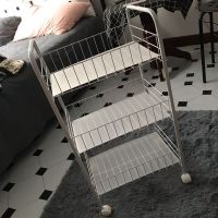 厨房置物架落地多层收纳书架零食宿舍移动小推车卧室储物收纳神器