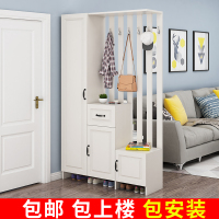 北欧进玄关柜客厅隔断鞋柜入户厅衣帽柜简约现代穿衣镜换鞋凳