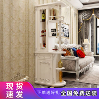 欧式小户型玄关柜间厅柜入户隔断厅柜鞋柜酒柜客厅双面柜屏风柜