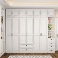 衣柜简约现代经济型组装卧室欧式实木质板式柜子四五六衣橱