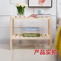 ins风实木置物架 床头柜木制排骨架 一字隔板租房改造 收纳架