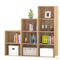 定制简易书柜自由组合收纳格子柜储物柜简约书架木质小柜子定做