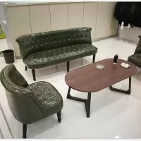 欧式复古单人沙发皮布艺时尚小户型卧室电脑美甲椅子服装店铺沙发