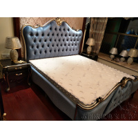 实木床 欧式床 新古典双人床 时尚布艺床 婚床单人床1.8米1.5米床