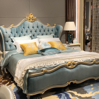 欧式床轻奢实木床主卧双人床1.8米公主床后现代婚床新古典床