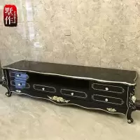 欧式地柜喷漆花影视柜 时尚实木电视柜 新古典矮柜法式电视机柜