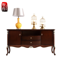 简约欧式轻奢餐边柜储物厅柜新古典客厅备餐柜进玄关柜隔断柜