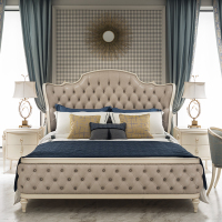 欧式床轻奢双人床实木法式床公主床婚床新古典1.8米主卧家具