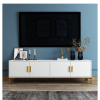 北欧电视柜茶几组合套装现代简约小户型客厅卧室轻奢后现代电视柜 四门电视柜备注即可 组装