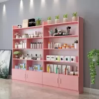 化妆品货架展示柜陈列柜理发店美甲柜子院药店护肤产品展示架