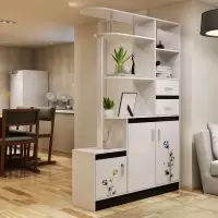简约现代家用厅柜隔断柜酒柜鞋柜一体欧式多功能玄关装饰间厅柜