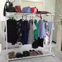 欧式室内房间铁艺衣帽架挂衣架落地卧室创意简易衣服的架子