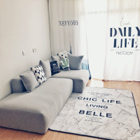 布艺沙发北欧现代客厅整装转角羽绒乳胶日式简约三人位组合软沙发