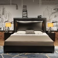 主卧真皮床2米2.2美式双人软艺婚床现代简约储物1.8实木大床