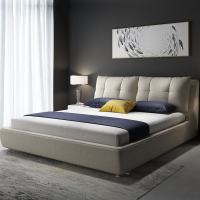 北欧布艺床可拆洗小户型现代简约1.8米1.5米双人床布床榻榻米床