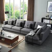 北欧布艺沙发小户型简约现代客厅日式乳胶沙发组合整装三人可拆洗