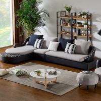 布艺沙发简约现代创意个性组合客厅整装小户型转角贵妃时尚皮沙发