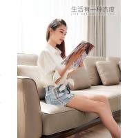 真皮沙发 头层牛皮 北欧皮艺 现代简约 小户型客厅转角组合 整装