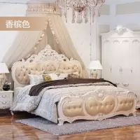 诺漫欧式实木床高箱床欧式家具婚床 床主卧双人公主床法式床家具