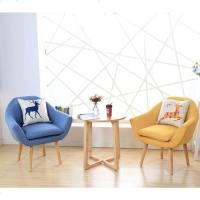 现代简约懒人沙发椅卧室小户型客厅休闲布艺阳台单人洽谈躺椅