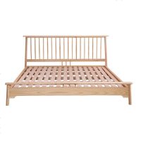 北欧白蜡木温莎实木床日式现代简约1.5米1.8m主卧原木床