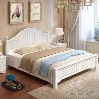 床现代简约双人1.8米欧式婚床主卧1.5m单人床实木高箱储物公主床