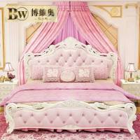 欧式床双人床高箱储物床1.8米婚床公主床主卧室家具套装组合