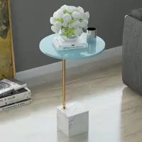 北欧大理石边几角几简约轻奢沙发客厅边桌迷你边几创意小圆桌茶几
