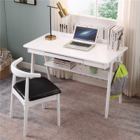 北欧实木书桌简约家用电脑台式桌小户经济型卧室学生写字台办公桌