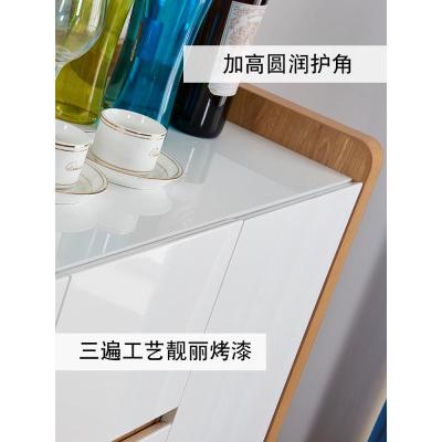 餐边柜现代简约茶水柜多功能烤漆储物柜北欧碗柜厨房酒柜客厅组装